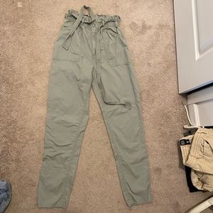Abercrombie Green Paper Bag Pants